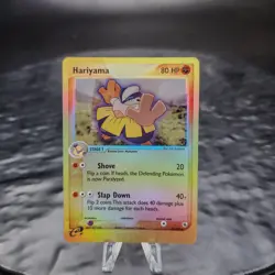 Hariyama Reverse Holo EX Ruby & Sapphire Pokemon TCG 33/109 LP Crease Card ✨ - Image 1