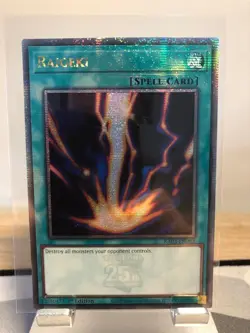 RA03-EN083 Raigeki - Quarter Century Secret Rare - 1st Edition - Yugioh - Image 1