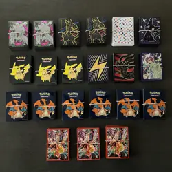 Pokemon Card Sleeves Lot w/ 151, Charizard UPC, Pikachu & Pokemon Center - Image 1