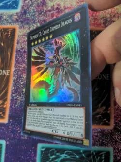 Yu-Gi-Oh! Number C5: Chaos Chimera Dragon DRLG-EN043 1st Edition Super Rare NM - Image 2