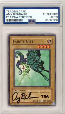 PSA Amy Birnbaum Signed Fairy's Gift MP1-012 McDonald's Promo Yu-Gi-Oh! TCG - Image 1