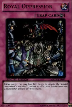Royal Oppression 1st Ed Gold GLD4-EN047 Yu-Gi-Oh! - Image 1