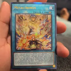 Yugioh Metaltronus 1st Edition Prismatic Ultimate Rare RA04-EN100 - Image 1