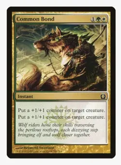 Common Bond #151 Return To Ravnica (RTR) Magic Card With Protective Sleeve - Image 1