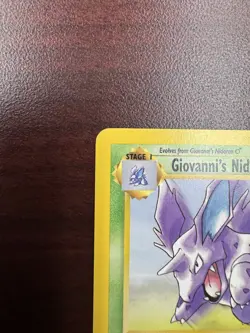 Pokemon Cards: Gym Challenge 1st Edition Uncommon: Giovanni's Nidorino 45/132 LP - Image 3