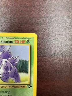 Pokemon Cards: Gym Challenge 1st Edition Uncommon: Giovanni's Nidorino 45/132 LP - Image 4