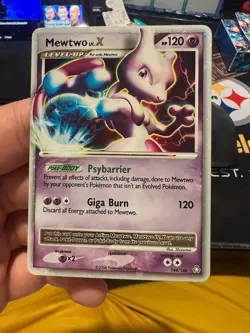 Mewtwo LV.X 144/146 Holo Rare - Diamond & Pearl Promo Pokemon Card LP - Image 1