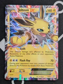 Jolteon EX 28/83 Generations Holo Rare 2016 English Pokemon Card - NM - Image 1
