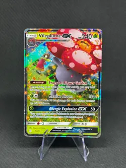 Vileplume GX - 4/236 - Pokemon Cosmic Eclipse Sun & Moon Ultra Rare Card NM/LP - Image 1