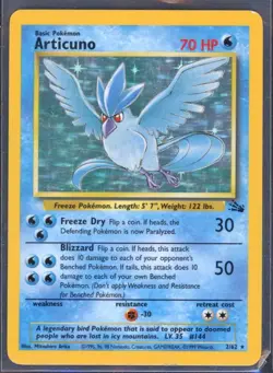 Pokemon Cards - Articuno 2/62 - Fossil Set eBay Live 15th Aug 4pm - Image 1