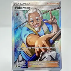 Fisherman SV83/SV94 Hidden Fates 2019 English Pokemon Card Mint - Image 1