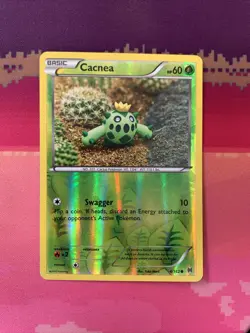 Pokemon Card Cacnea Breakthrough Reverse Holo 4/162 Near Mint - Image 1