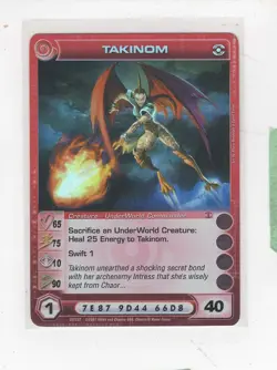 Chaotic creature card Underworld Super Rare Takinom - Image 1