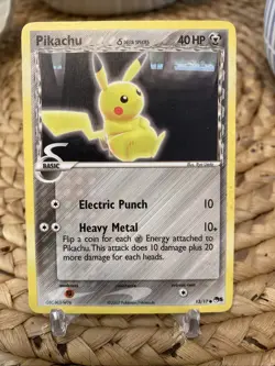 Pikachu Pop Series 5 Non Holo 13/17 Promo Common Pokemon Card 2007 Tcg game DA - Image 1