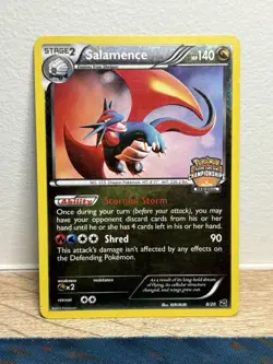 Salamence 8/20 Promo Championships Regional Stamped Reverse Holo Pokemon Card - Image 1