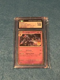 CGC 10 Pristine Ceruledge Holo Pokemon Day Promo 2024 Card 040/091 - Image 1