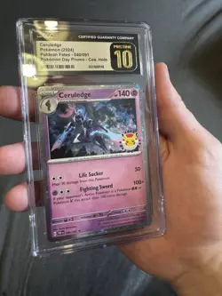 CGC 10 Pristine Ceruledge Holo Pokemon Day Promo 2024 Card 040/091 - Image 1