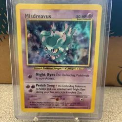 Pokemon TCG Misdreavus Neo Revelation Holo Card 11/64 Unlimited Rare - Image 1