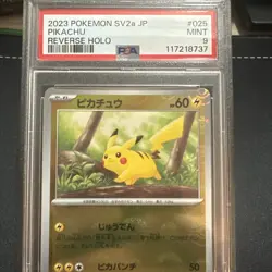Pokemon Pikachu TCG Card 025/165 Japanese Reverse Holo 2023 SV2a - Image 2