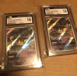 2023 POKEMON JPN POKEMON CARD 151 - ART RARE - HOLO PIKACHU CGC 10 GEM MINT x2 - Image 2