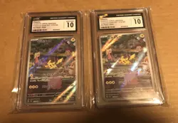 2023 POKEMON JPN POKEMON CARD 151 - ART RARE - HOLO PIKACHU CGC 10 GEM MINT x2 - Image 3