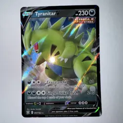 Pokemon Card Single Strike Tyranitar V 097/163 Battle Styles Ultra Rare Holo - Image 1