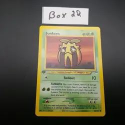 Sunkern 83/105 - 1ST EDITION - Neo Destiny - VINTAGE WOTC Pokemon CARD - NM - Image 1