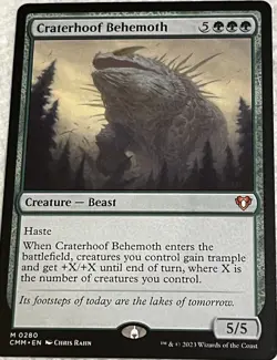 Craterhoof Behemoth Commander Masters Regular - Image 1