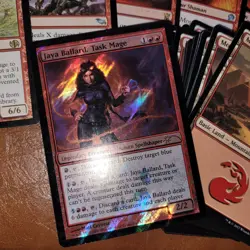 Jaya Fiery HOTTIE Shiny holographic foil Rare Card and Whole Commander Deck MTG - Image 1