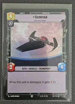 Star Wars Unlimited - Foil Card LOF 735 Scimitar - Image 1