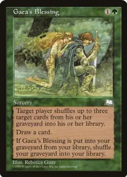 1 x Gaea's Blessing - Weatherlight - LP - MTG - EOF - Image 1