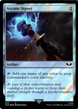 Arcane Signet (Surge Foil) Foil 229 C Universes Beyond: Warhammer 40,000 Near - Image 1