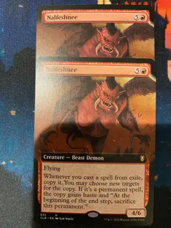 MTG Battle for Baldurs Gate Nalfeshnee Extended Art x 2 - Image 1