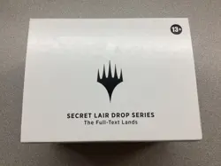 MTG Secret Lair Drop Series The Full Text Lands (Non Foil) - New - Image 1