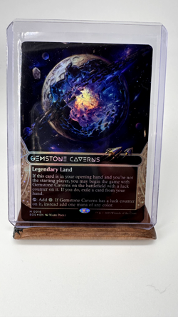Gemstone Caverns (0016) (Borderless) Edge of Eternities: FOIL, NM, Fast Shipping - Image 1