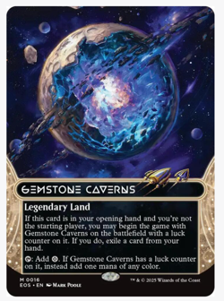 Gemstone Caverns (0016) (Borderless) Edge of Eternities: FOIL, NM, Fast Shipping - Image 2