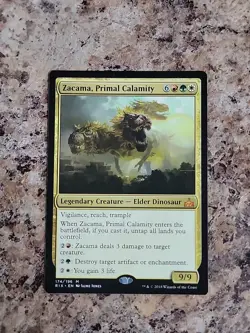 ZACAMA, PRIMAL CALAMITY | Rivals of Ixalan RIX Magic The Gathering Near Mint | - Image 1