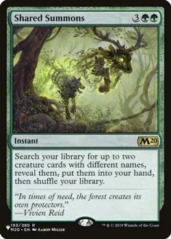 1x Shared Summons - NM - See Pic for Set - SPARROW MAGIC - Image 1
