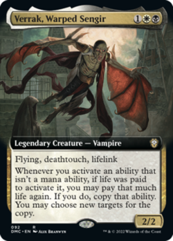Verrak, Warped Sengir - Extended Art Light Play, English Magic the Gathering MTG - Image 1