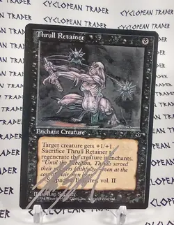 THRULL RETAINER mtg Signed by Ron Spencer Fallen Empires Unc (#2) - Image 1