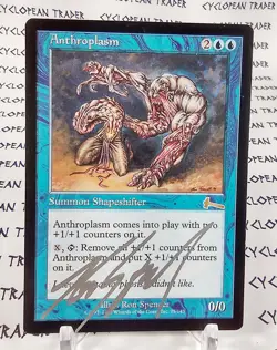ANTHROPLASM mtg Signed by Ron Spencer Urza's Legacy Rare (#2) - Image 1