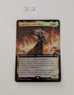 Sephiroth, Fallen Hero (Extended Art) Commander: Final Fantasy Foil 182 - Image 1