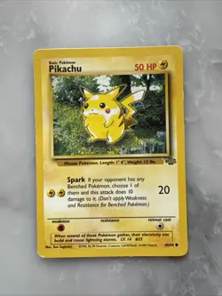Pokemon Pikachu TCG Base Set Jungle Card 60/64 Vintage - Image 1