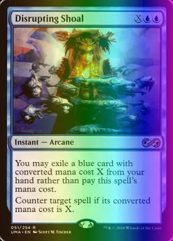 MTG Magic the Gathering Disrupting Shoal (51/271) Ultimate Masters LP FOIL - Image 1