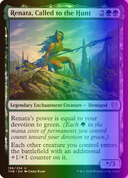 MTG Renata, Called to the Hunt (196/412) Theros Beyond Death LP FOIL - Image 1