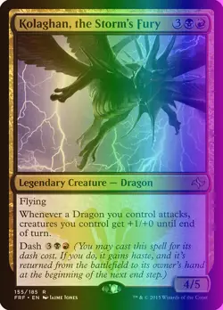 MTG Kolaghan, the Storm's Fury (155/189) Fate Reforged LP FOIL - Image 1