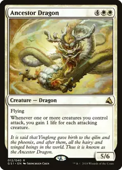 MTG Magic the Gathering Ancestor Dragon (12/42) Global Series LP - Image 1