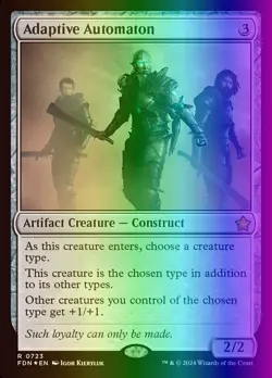 MTG Magic the Gathering Adaptive Automaton (723/789) Foundations LP FOIL - Image 1