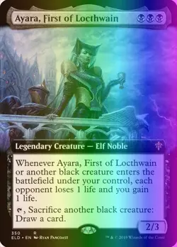 MTG Ayara, First of Locthwain (350/533) Throne of Eldraine LP FOIL - Image 1