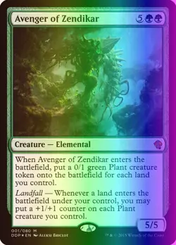 MTG Avenger of Zendikar (1/80) DD Zendikar vs. Eldrazi MP FOIL - Image 1